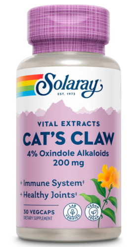Solaray Cat's Claw Bark Extract (Экстракт коры кошачьего когтя) 200 мг. 30 растительных капсул