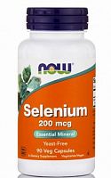 Now Foods Selenium Yeast-Free (Селен без дрожжей) 200 мкг. 90 растительных капсул