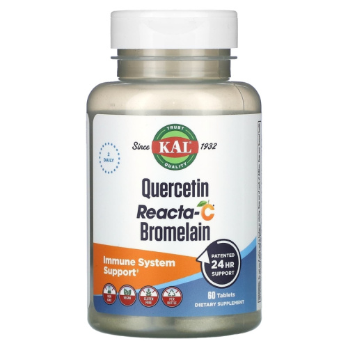 Quercetin Reacta-C Bromelain (Кверцетин Бромелайн) 60 таблеток (KAL)