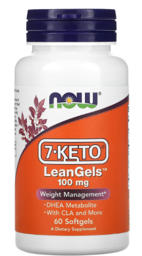 Now Foods 7-KETO LeanGels 100 мг. 60 мягких капсул