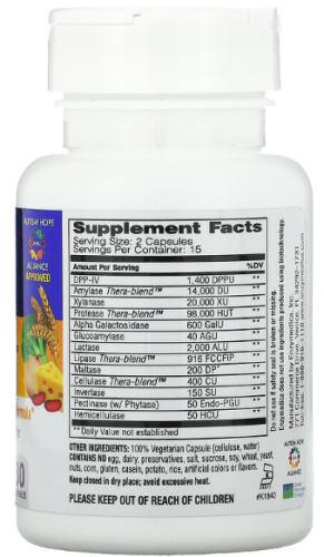 Digest Spectrum™ 30 capsules  (Enzymedica) фото 2