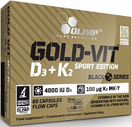 Gold-Vit D-3/K-2(MK-7) 2000 IU /100 mkg (Витамин Д-3/К-2(МК-7) 25 мкг/200 мкг) 60 капсул (Olimp)