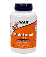 Now Foods Мелатонин (Melatonin) 5 мг. 180 растительных капсул