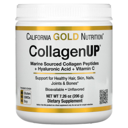 California Gold Nutrition CollagenUp (Морской Коллаген с Гиалуроновой Кислотой и Витамином С) 206 гр. фото 2