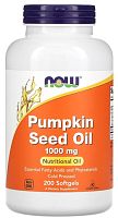 Now Foods Pumpkin Seed Oil (Масло из тыквенных семян) 1000 мг. 200 мягких капсул