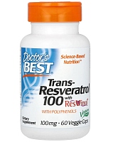Trans-Resveratrol with Resvinol 100 mg (Транс-Ресвератрол 100 мг) 60 вег капс (Doctor's Best)