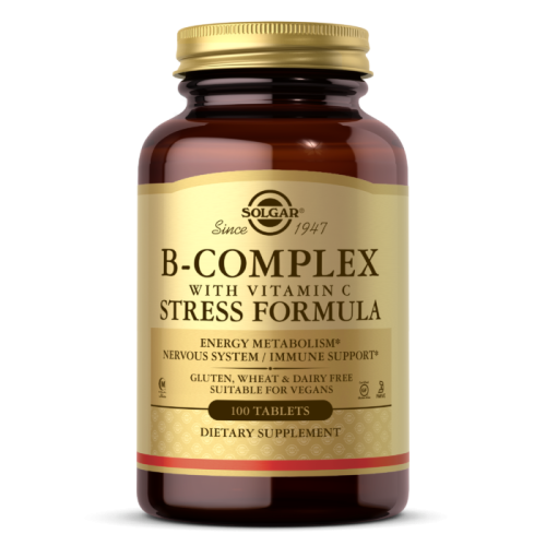 Solgar B-Complex with Vitamin C Stress Formula (B-комплекс с витамином C) 100 таблеток