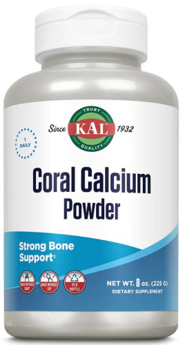 KAL Coral Calcium Powder 8 OZ (Коралловый Кальций в порошке) 225 г.