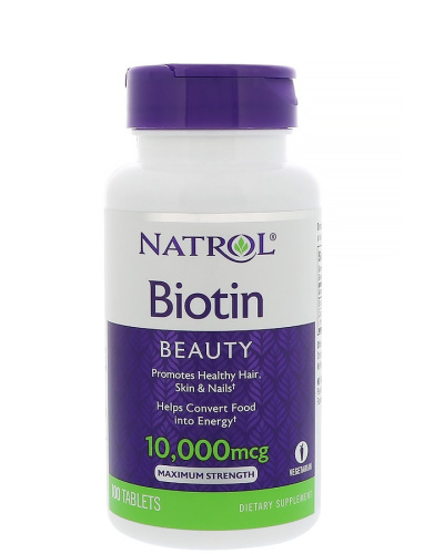 Biotin 10000 мкг (Биотин) 100 табл (Natrol) фото 2