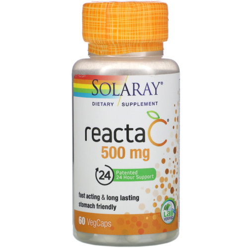 Reacta-C 500 mg 60 вег капсул (Solaray) фото 2