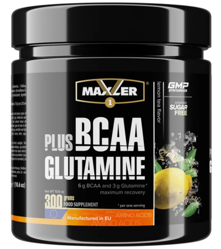 Maxler BCAA + Glutamine (БЦАА + Глутамин) 300 г.  фото 3