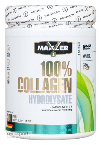 Гидролизованный коллаген Maxler 100% Collagen Hydrolysate 300 г.