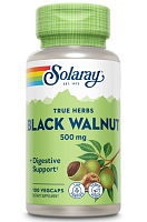 Black Walnut 500 mg (Скорлупа черного ореха 500 мг) 100 вег капсул (Solaray)