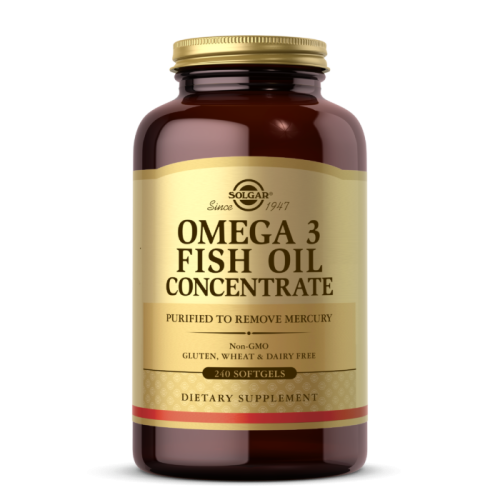 Solgar Концентрат рыбьего жира Омега-3 (Omega-3 Fish Oil Concentrate) 1000 мг. 240 капсул