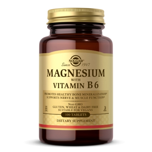 Solgar Магний с витамином В6 (Magnesium with Vitamin B6) 100 таблеток