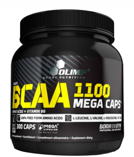 BCAA Mega-Caps 1100 mg - 300 капсул (Olimp) фото 3