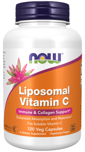 Liposomal Vitamin C 500 mg (Липосомальный витамин С 500 мг) 120 вег капсул (Now Foods)