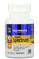 Digest Spectrum™ (полная формула для лечения пищевой непереносимости) 30 капсул (Enzymedica)