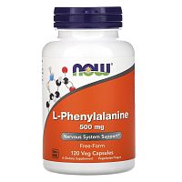 Now Foods Л-Фенилаланин (L-Phenylalanine) 500 мг. 120 капсул