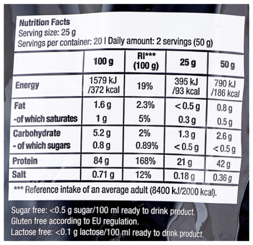 Протеин BioTech USA Iso Whey Zero Lactose Free 500 гр. фото 2