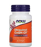 Now Foods Убихинол (Ubiquinol) CoQH-CF 60 гелевых капсул