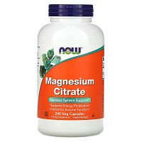 Magnesium Citrate (Цитрат магния) 240 капсул (NOW)