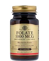 Solgar Фолат Метафолин (Folate as Metafolin) 1000 мкг. 60 таблеток 