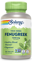 Fenugreek 1240 mg Seed (Пажитник 1240 мг семена) 180 вег капсул (Solaray)
