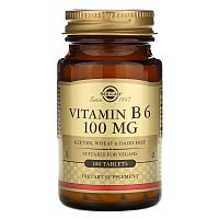 Solgar Vitamin B6 100 мг. 100 таблеток