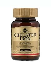 Solgar Хелатное Железо (Chelated Iron) 25 мг. 100 таблеток