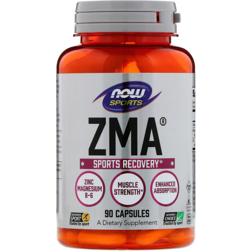 Now Foods Sports ZMA Восстановление после физической активности 90 капсул фото 2