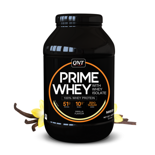 Протеин QNT Prime Whey 100% Whey Isolate Concentrate Blend 908 гр.