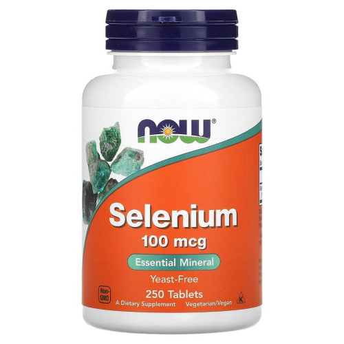 Now Foods Selenium Yeast-Free (Селен без дрожжей) 100 мкг. 250 таблеток