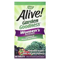 Alive! Garden Goodness Women's (мультивитамины для женщин) 60 таблеток (Nature's Way)