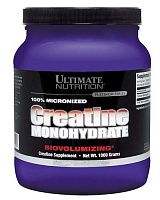 Ultimate Nutrition 100% Micronized Creatine Monohydrate (100% Микронизированный креатин моногидрат в порошке) 1000 г.