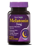 Melatonin 3 мг 60 табл (Natrol) фото 3
