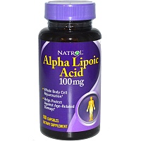 Alpha Lipoic Acid (Альфа-Липоевая Кислота) 100 mg 100 капсул (Natrol)