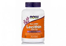 Now Foods Non-GMO Lecithin (Лецитин без ГМО) 1200 мг. 100 мягких капсул
