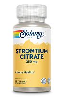 Strontium Citrate 250 mg (Цитрат стронция 250 мг) 60 вег капсул (Solaray)