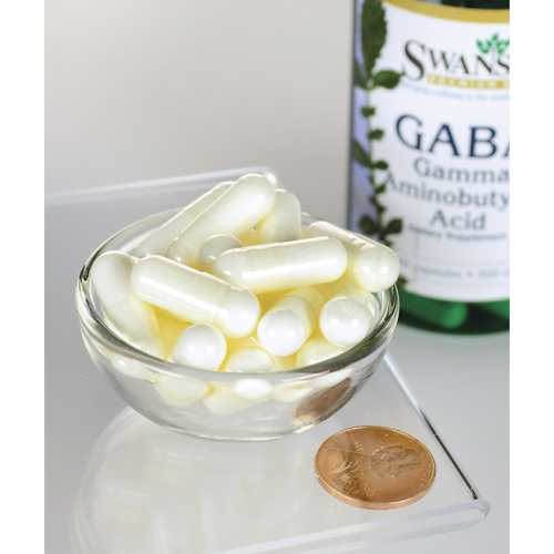 GABA 500 mg (ГАМК 500 мг) 100 вег капсул (Swanson) фото 2