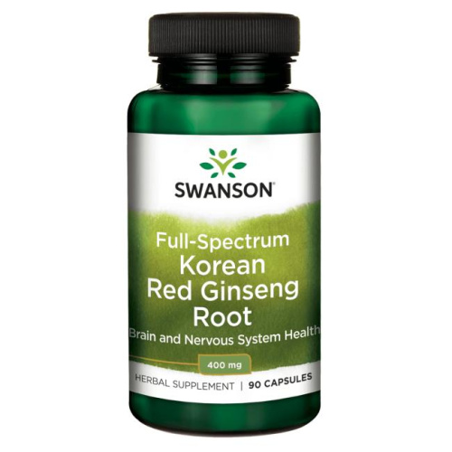 Full-Spectrum Korean Red Ginseng Root 400 mg (Корень корейского красного женьшеня) 90 капс (Swanson)