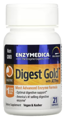 Digest Gold with ATPro (Пищеварительные ферменты) 21 капсул (Enzymedica) фото 4
