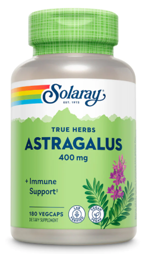 Astragalus True Herbs 400 mg (Астрагала 400 мг) 180 вег капсул (Solaray)