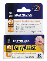 DairyAssist СРОК 11/24 (Поддержка непереносимости лактозы) 30 капсул (Enzymedica)