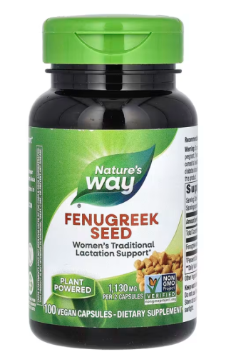 Nature's Way Fenugreek Seed (Семена пажитника) 1130 мг. 100 растительных капсул
