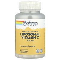 Liposomal Vitamin C 500 mg (Липосомальный Витамин С 500 мг) 100 вег капсул (Solaray)_
