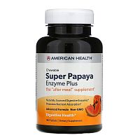 Super Papaya Enzyme Plus (Супер Ферменты Папайи плюс) 180 таблеток (American Health)