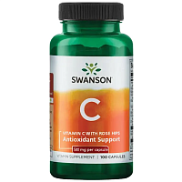 Vitamin C with Rose Hips 500 мг (Витамин С) 100 капсул (Swanson)