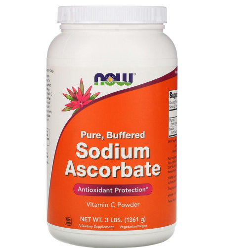 Now Foods Pure Buffered Sodium Ascorbate (Порошок аскорбата натрия) 1361 гр.
