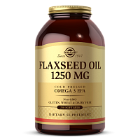 Solgar Flaxseed Oil (Льняное масло) 1250 мг. 250 капсул
